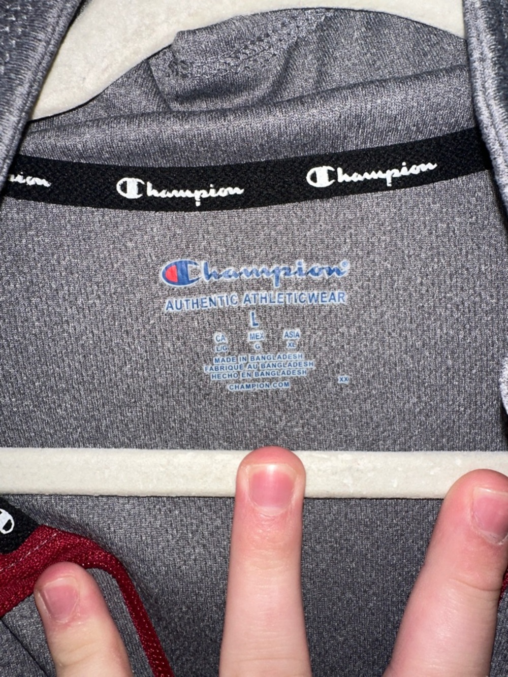 South Carolina Champion Gray Pullover with Black and Burgundy Accents - Picture 2 of 3